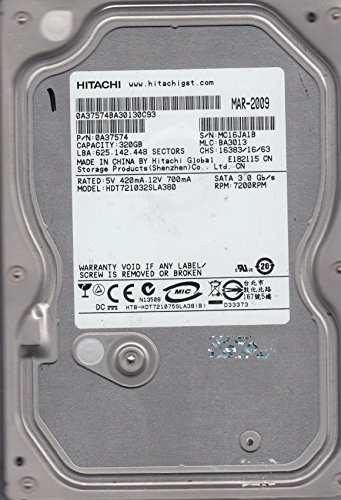 hdt721032sla380、PN 0?a37574、MLC ba3013、Hitachi 320?GB SATA 3.5ハー (中古品)の通販は