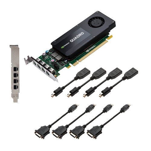 PNY VCQK1200DVI-PB LP NVIDIA Quadro K1200 4GB(中古品)