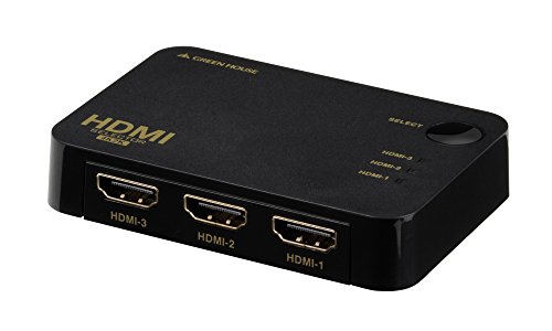 グリーンハウス Deep Color/3D映像 4K2K(2160p)映像対応 HDMI切換器3台用  (中古品) 4,752円