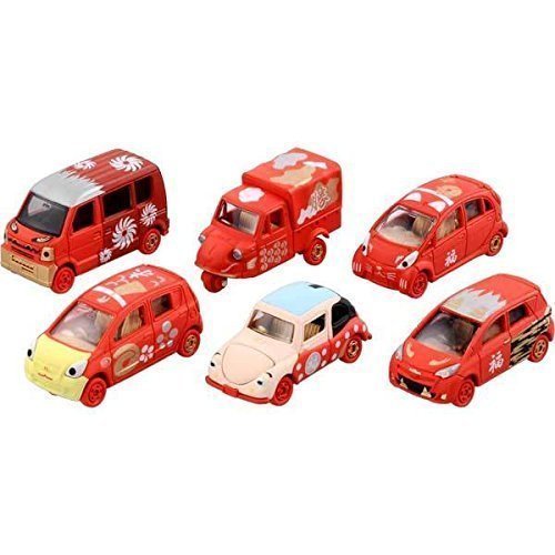 【トミカ】紅白福々トミカ（紅）（6種×各1台) タカラトミー141225 [おもち(中古品)の通販は 7,080円