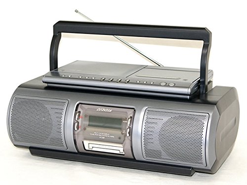 Victor ビクター JVC RC-X5MD-B メタルグレーパンチング/ブラックボディ CD(中古品)