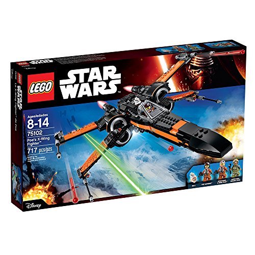 「非常に良い」LEGO Star Wars Poe's X-Wing Fighter 75102 Building Kit(中古品)