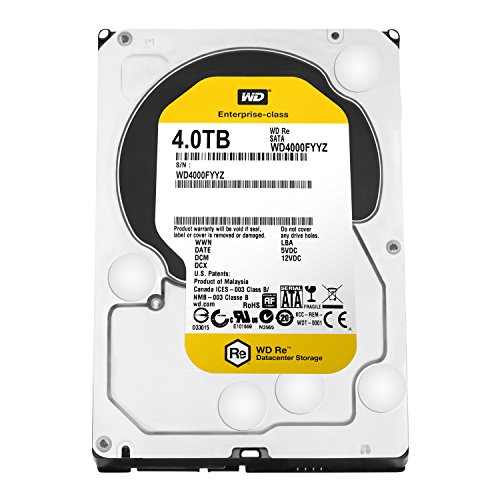 Western Digital RE wd4000fyyz 4?TB 3.5?"内蔵ハードドライブ(中古品)