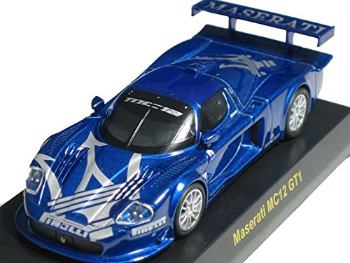 「非常に良い」京商 1/64 マセラティ ミニカーコレクション MC12 GT1 トライデント(中古品)
