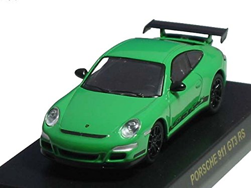 「ほぼ新品」京商 1/64 ポルシェ ミニカーコレクション3 ポルシェ 911 GT3RS グリーン(中古品)