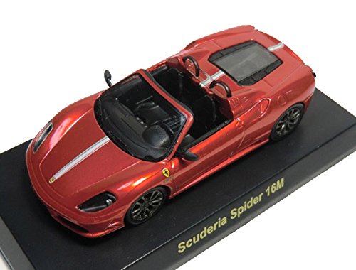 京商 1/64 フェラーリ ミニカーコレクション8 Scuderia Spider 16M 赤メタ (中古品)