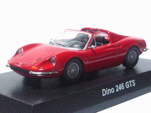 京商 1/64 フェラーリ ミニカーコレクション4 フェラーリ Dino 246GTS 赤(中古品)