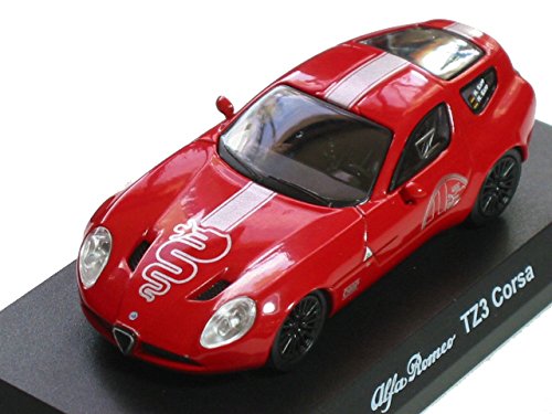 京商 1/64 アルファロメオ ミニカーコレクション3 TZ3 コルサ 赤(中古品)
