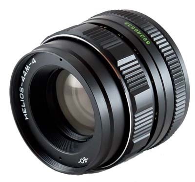 ヘリオス44M-4ニコン用58mm F2ロシア語レンズ(中古品)