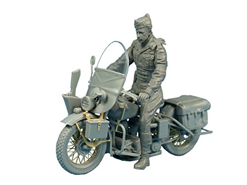 ミニアート 1/35 アメリカ陸軍憲兵 バイク付 プラモデル(中古品)の通販は