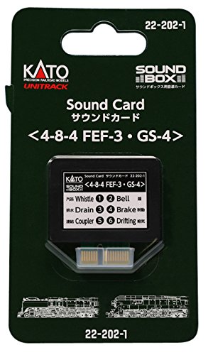 「ほぼ新品」KATO Nゲージ サウンドカード FEF-3・GS-4 22-202-1 鉄道模型用品(中古品)