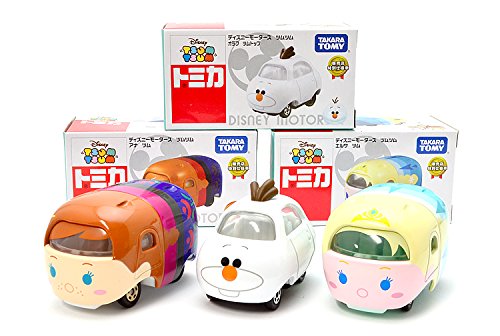 トミカ　ディズニーモータース ツムツム　アナと雪の女王　３台セット　セ (中古品)
