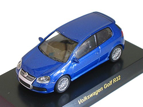 京商 1/64 フォルクスワーゲン ミニカーコレクション ゴルフ R32　 青メタ(中古品)