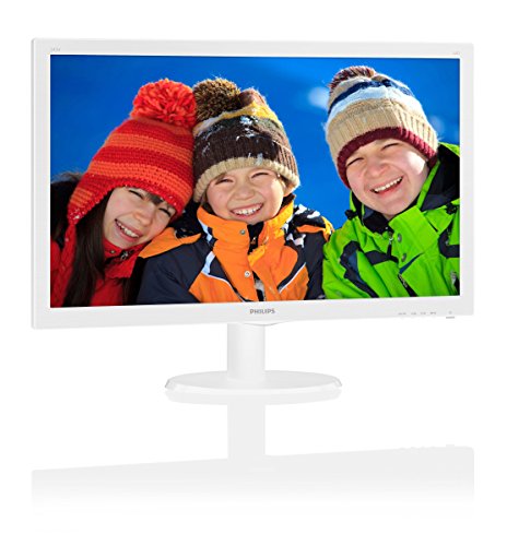 「非常に良い」Philips 23.6型ワイド液晶ディスプレイ ホワイト 5年間フル 243V5QHAWA(中古品)