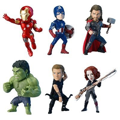 MARVEL アベンジャーズ ワールドコレクタブルフィギュア 全6種セット(中古品)｜au PAY マーケット