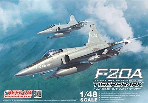 「非常に良い」フリーダムモデルキット 1/48 F-20A タイガーシャーク プラモデル(中古品)