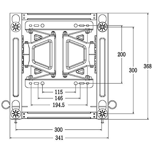 LG メーカー純正テレビ壁掛け金具 LSW350B VESA規格 300×300 （対応モデル(中古品)
