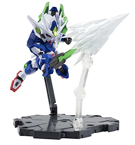 「ほぼ新品」ネクスエッジスタイル [MS UNIT] ダブルオークアンタ 約90mm ABS&amp;PVC製 塗 (中古品)