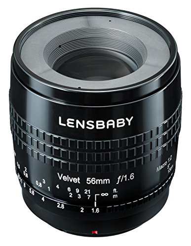 激安直営店 56 ベルベット Lensbaby 中古 シルバー 管理1339 EFマウント レンズ(単焦点)