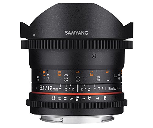 サムヤン SAMYANG 12mm T3.1 VDSLR II シネレンズ ED AS NCS FISH-EYE キャ(中古品)
