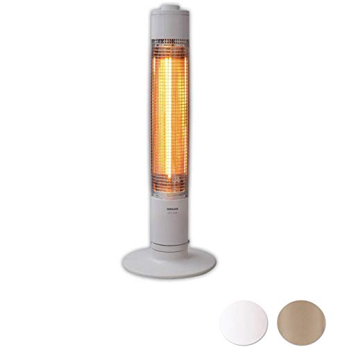 [山善] グラファイトヒーター(900W/450W 2段階切替) 自動首振り機能付 ホワ(中古品)