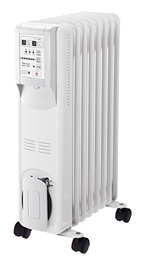 Hidamari マイコン式 オイルヒーター(リモコン付) ホワイト OHT-1556WH(中古品)