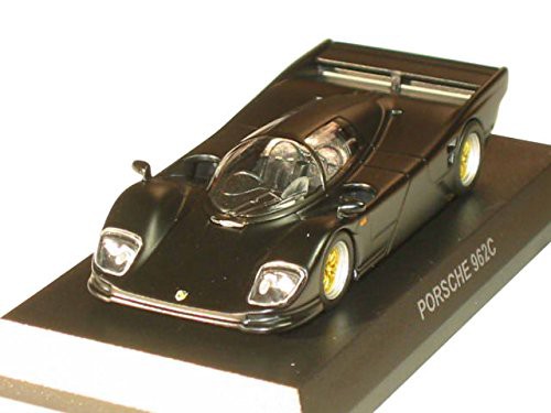 京商 1/64 ポルシェ ミニカーコレクション6 ポルシェ９６２Ｃ 黒(中古