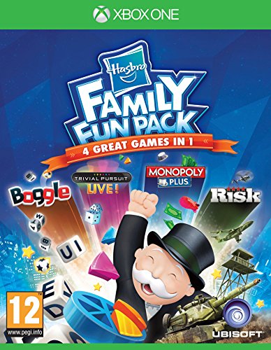 「非常に良い」Hasbro Family Fun Pack (Monopoly Boggle Trivial Pursuit and Risk) XBOX(中古品)