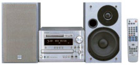 DENON デノン (デンオン)　D-MG33-S シルバー　CD/MDコンポ「ラピシア」(中古品)