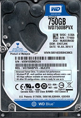 wd7500bpvx-00jc3t0?DCM : ehotjhk wxm1e Westernデジタル750?GB(中古品) 17,720円