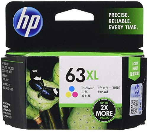 「非常に良い」HP 63XL インクカートリッジ カラー(増量)(中古品)