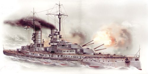 ICM Models Markgraf WWI German Battleship Building Kit [並行輸入品](中古品)