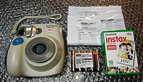 FUJIFILM instax mini 7  チェキ　ポップ　ブルー(中古品)