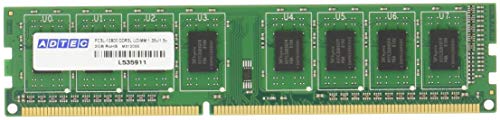 「ほぼ新品」アドテック DDR3L-1600 UDIMM 2GB 省電力/低電圧 2枚組(中古品)
