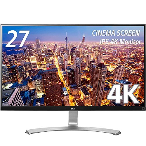 (中古品)LG 4K モニター 27UD68-W LG モニター ディスプレイ 27UD68-W 27インチ/4K(3840×2160)/IPS 非光沢/H(