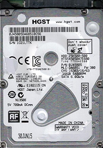 hts545050?a7e680?P/N : 0j45805?MLC : da6851?HGST 500?GB(中古品)