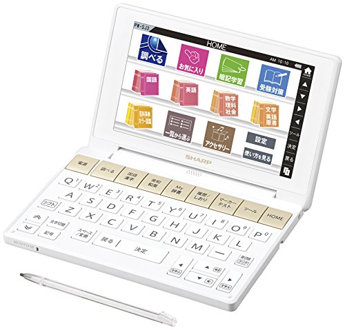 「非常に良い」シャープ カラ—電子辞書 Brain 中学生モデル ホワイト系 PW-SJ3-W(中古品)