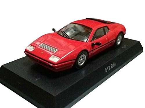 「ほぼ新品」京商 1/64 フェラーリ ミニカーコレクション11 512BBi 朱赤 （レッドオレン(中古品)