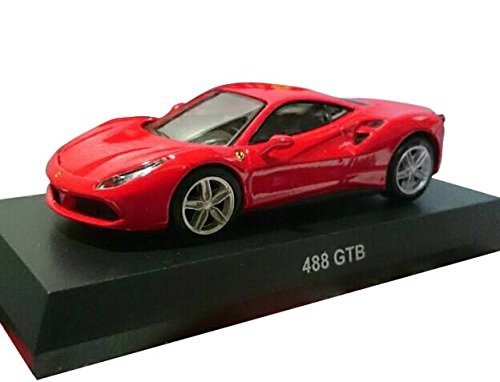 京商 1/64 フェラーリ ミニカーコレクション11 ４８８ＧＴＢ 赤(中古品)