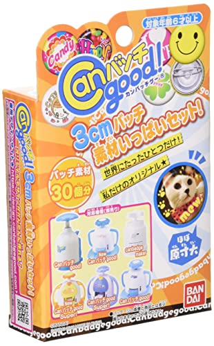 「未使用品」Canバッチgood! 3cmバッチ素材いっぱいセット(中古品)