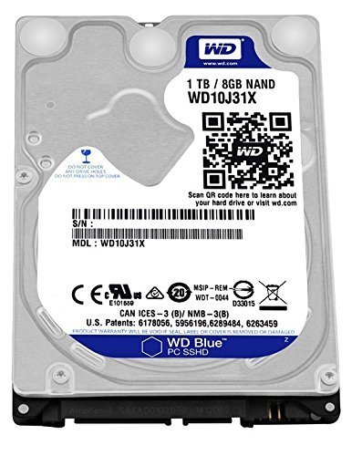 WD Blue 1TB Mobile Hard Disk Drive - 5400 RPM SATA 6 Gb/s 64MB Cache 9(中古品)