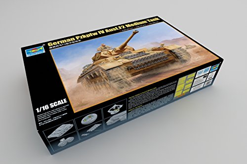 トランペッター 1/16 ドイツ軍 IV号戦車F2型 プラモデル(中古品)