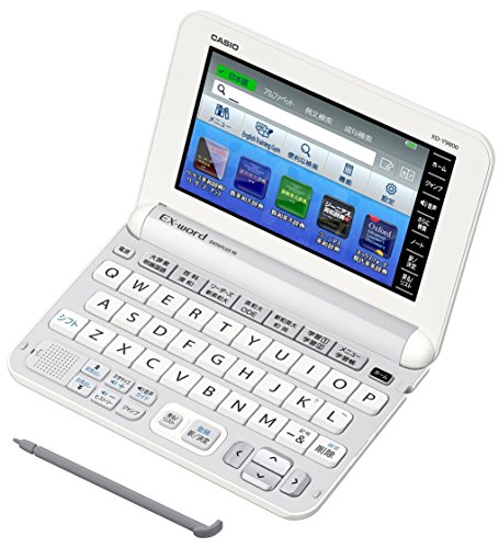「ほぼ新品」カシオ 電子辞書 エクスワード 実践英語モデル XD-Y9800WE ホワイト コンテ(中古品)