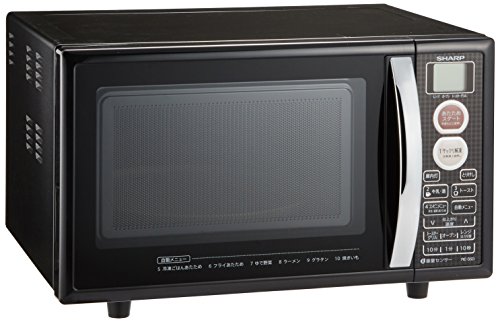 シャープ オーブンレンジ トースト機能付き 15L ブラック RE-S5D-B(中古品)