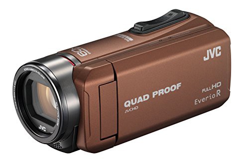 JVC ビデオカメラ Everio R  防水5m 防塵仕様 耐低温 耐衝撃 内蔵メモリー3(中古品)