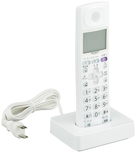 シャープ コードレス 増設子機  1.9GHz DECT準拠方式 ホワイト系 JD-KS120(中古品)