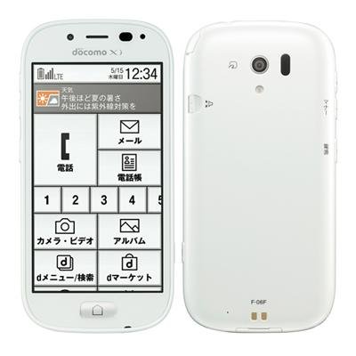 「非常に良い」FUJITSU らくらくスマートフォン3 F-06F ホワイト(中古品)