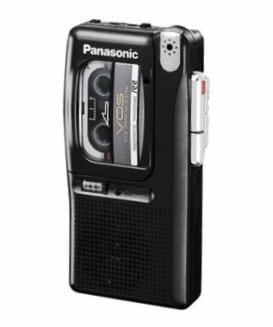 「ほぼ新品」Panasonic マイクロカセットレコーダー RN-502-K 黒いこと(中古品)