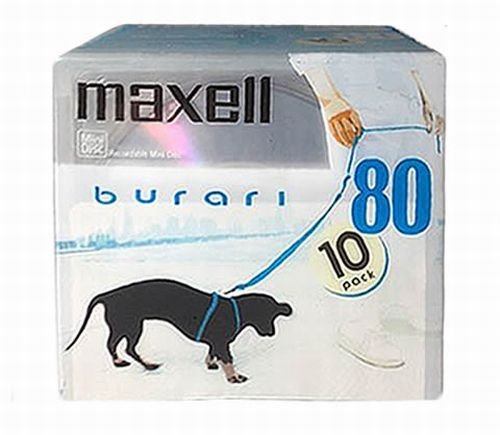 「非常に良い」maxell 音楽用MD(ミニディスク) burari 80分 10枚 BUMD.10P(中古品)