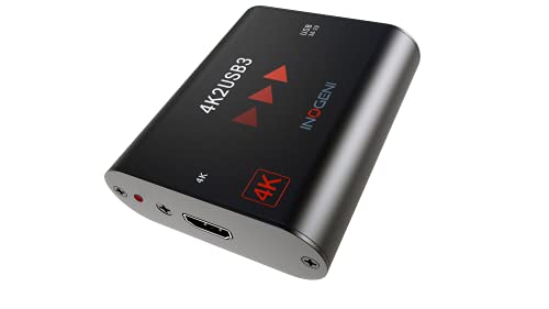 INOGENI 4K2USB3 ビデオコンバーター 4K HDMI - USB、プラグアンドプレイ、(中古品)
